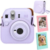 Etui na Fujifilm Instax Mini 12 - Fioletowe + gratis 2 ramki magnetyczne
