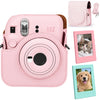 Etui na Fujifilm Instax Mini 12 - Różowe + gratis 2 ramki magnetyczne
