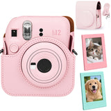 Etui na Fujifilm Instax Mini 12 - Różowe + gratis 2 ramki magnetyczne