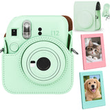 Etui na Fujifilm Instax Mini 12 - Miętowe + gratis 2 ramki magnetyczne