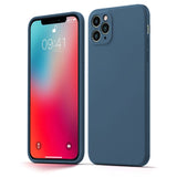 Etui Silikonowe - Liquid Silicone - iPhone 12 Pro Max - Granatowy