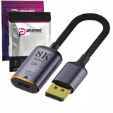 Adapter Przejściówka Phoneo® DisplayPort DP USB-C 8K 60Hz