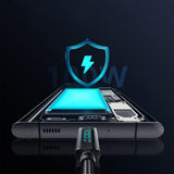 Kabel Essager USB-C Quick Charge - Transfer Danych, Miernik Prądu - 100W / 5A - 2M