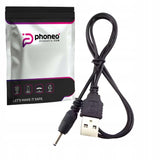 Kabel Zasilający Phoneo Ładowarka USB - DC 2,5 x 0,7mm 5V - 100cm