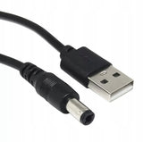 Kabel Zasilający Phoneo Ładowarka USB - DC 5,5 x 2,1mm 5V - 100cm
