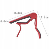Kapodaster do Gitary Elektrycznej i Akustycznej - Czerwony