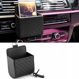 Organizer Samochodowy do Kratki Nawiewu Deski Rozdzielczej - Czarny