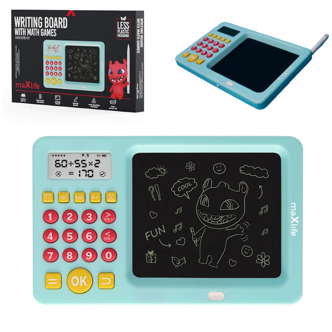 Tablet Graficzny Dziecięcy do Pisania Z Kalkulatorem - Kolor Niebieski