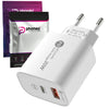 Szybka Ładowarka Phoneo Quick Charge 3.0 Fast 3A 20W — USB-A i USB-C (PD)