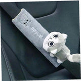 Nakładka na Pas Bezpieczeństwa do Samochodu dla Dzieci - Szary Kotek