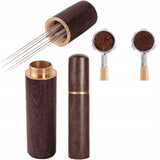 Narzędzie WDT / Dystrybutor Kawy w Kolbie - Ciemne Drewno - 6 Pinów