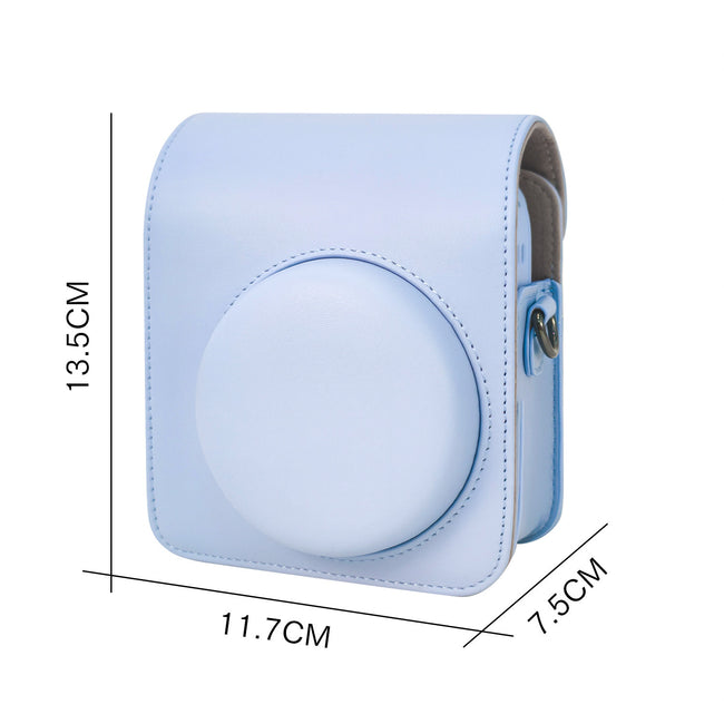 Etui na Fujifilm Instax Mini 12 - Niebieskie + gratis 2 ramki magnetyczne