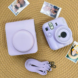 Etui na Fujifilm Instax Mini 12 - Fioletowe + gratis 2 ramki magnetyczne