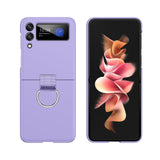 Etui z Ringiem Flip Case do Samsung Galaxy Z Flip 3 - Fioletowy