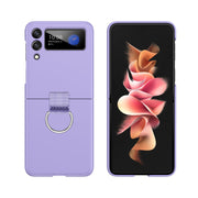 Etui z Ringiem Flip Case do Samsung Galaxy Z Flip 4 - Fioletowy