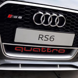 Emblemat QUATTRO Audi na Grill - Kolor Czarny