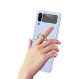 Etui z Ringiem Flip Case do Samsung Galaxy Z Flip 3 - Niebieski