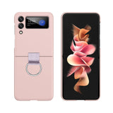 Etui z Ringiem Flip Case do Samsung Galaxy Z Flip 4 - Różowy
