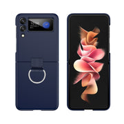 Etui z Ringiem Flip Case do Samsung Galaxy Z Flip 3 - Granatowy