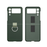 Etui z Ringiem Flip Case do Samsung Galaxy Z Flip 4 - Ciemno Zielony