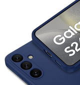 Etui Liquid Soft Silicone - Samsung Galaxy S24 - Niebieski