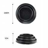 Naklejany Silikonowy Odbojnik Ochronny do Drzwi, Bagażnika Samochodu - Czarny