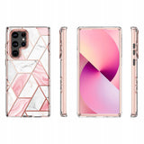 Etui Pancerne Marmur + Folia Hydrożelowa - Samsung Galaxy S23 Ultra