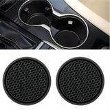 Silikonowe Podkładki do Uchwytu na Kubek, Butelke do Samochodu - Czarny