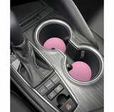 Silikonowe Podkładki do Uchwytu na Kubek, Butelke do Samochodu - Różowy