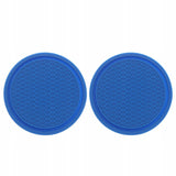 Silikonowe Podkładki do Uchwytu na Kubek, Butelke do Samochodu - Niebieski