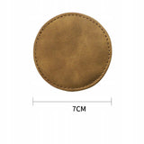 Skórzane Podkładki do Uchwytu na Kubek, Butelke do Samochodu - Brązowy