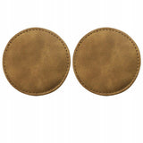 Skórzane Podkładki do Uchwytu na Kubek, Butelke do Samochodu - Brązowy