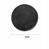 Skórzane Podkładki do Uchwytu na Kubek, Butelke do Samochodu - Czarny