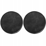 Skórzane Podkładki do Uchwytu na Kubek, Butelke do Samochodu - Czarny