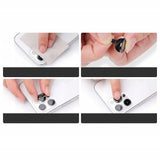 Ring ze Szkłem Hartowanym na Obiektyw Aparatu - iPhone 16 Plus - Niebieski