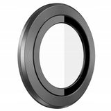 Ring ze Szkłem Hartowanym na Obiektyw Aparatu - iPhone 16 Pro - Czarny