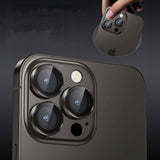 Ring ze Szkłem Hartowanym na Obiektyw Aparatu - iPhone 16 Pro - Czarny