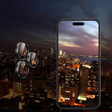 Ring ze Szkłem Hartowanym na Obiektyw Aparatu - iPhone 16 Pro - Czarny