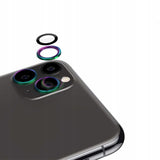 Ring ze Szkłem Hartowanym na Obiektyw Aparatu - iPhone 16 Pro Max - Tęczowy