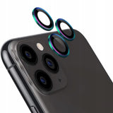 Ring ze Szkłem Hartowanym na Obiektyw Aparatu - iPhone 16 Pro Max - Tęczowy