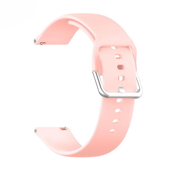 Pasek do Smartwatcha, Zegarka - Uniwersalny - 22 mm - Gumowy Różowy
