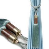 Upięcie Do Zasłon, Firan - Sznurek - Błękitny - 2 szt.