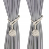 Upięcie Do Zasłon, Firan - Węzeł - Biały - 2 szt.