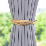 Upięcie do Zasłon, Firan - Złote Pióro - 2 szt.