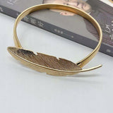 Upięcie do Zasłon, Firan - Złote Pióro - 2 szt.