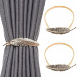 Upięcie do Zasłon, Firan - Złote Pióro - 2 szt.