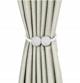 Upięcie Do Zasłon, Firan - Magnetyczne Kule - Biały - 2 szt.