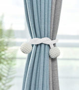 Upięcie Do Zasłon, Firan - Magnetyczne Kule - Biały - 2 szt.