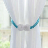 Upięcie Do Zasłon, Firan - Magnetyczne Kule - Niebieski - 2 szt.