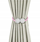 Upięcie Do Zasłon, Firan - Magnetyczne Kule - Różowy - 2 szt.